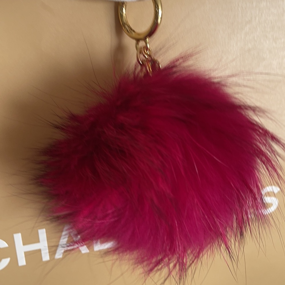 MK Pompom Bag Charm